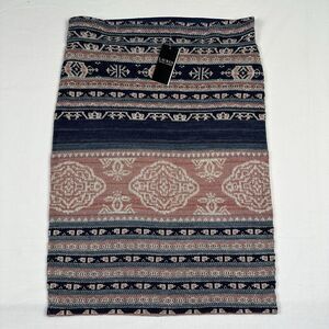 Ralph Lauren Black Label Floral Midi Pencil Skirt Sz L Blue Rose Pink Western‎